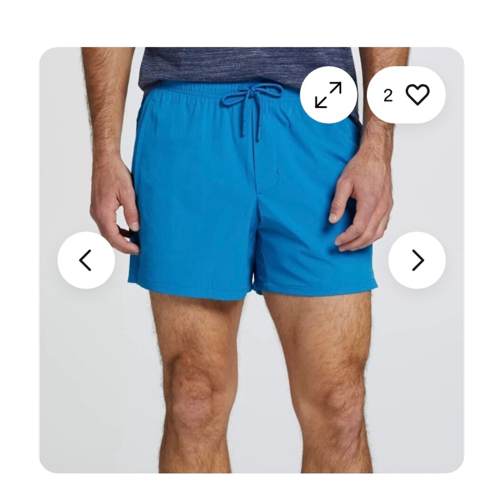 SALE Men's VRST Everyday 5" Shorts Size‎ S Blue Tide